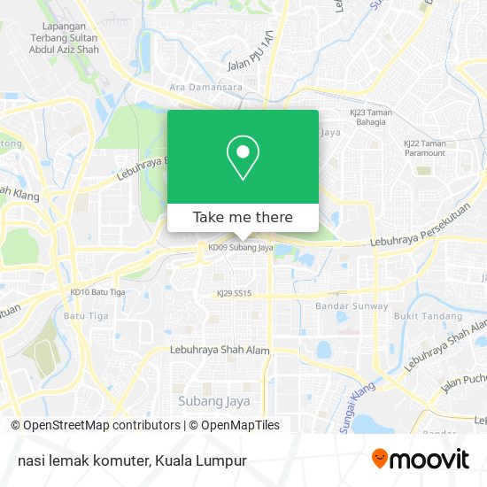 nasi lemak komuter map