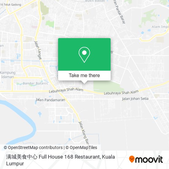 满城美食中心 Full House 168 Restaurant map