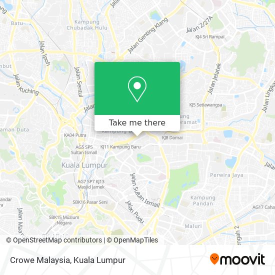 Crowe Malaysia map