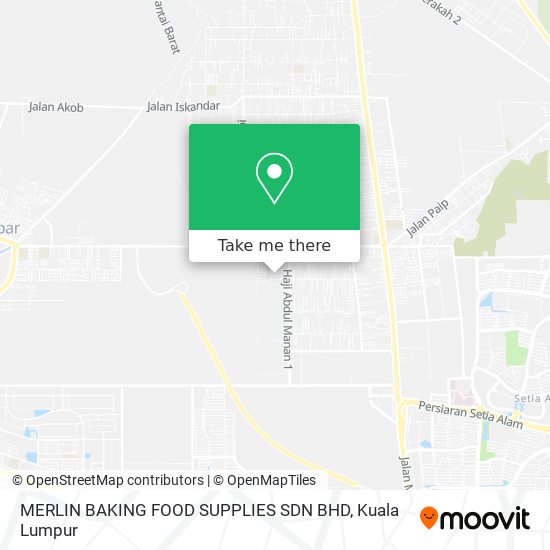 MERLIN BAKING FOOD SUPPLIES SDN BHD map