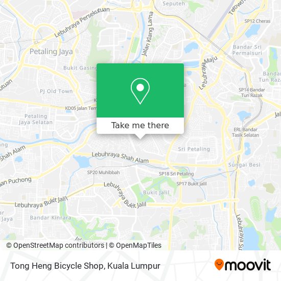 Peta Tong Heng Bicycle Shop