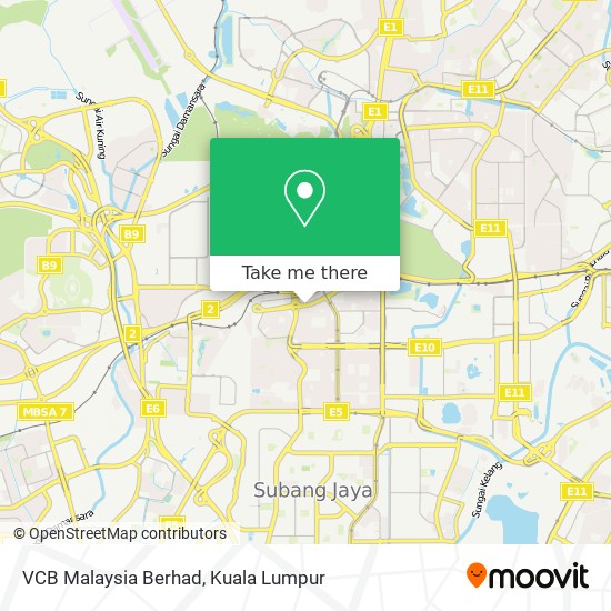 Peta VCB Malaysia Berhad