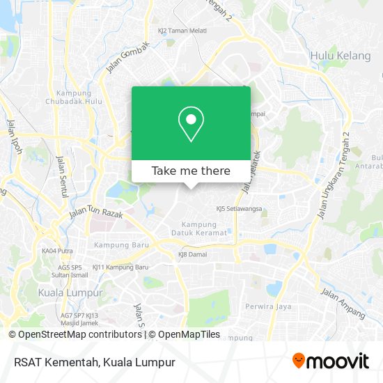 RSAT Kementah map