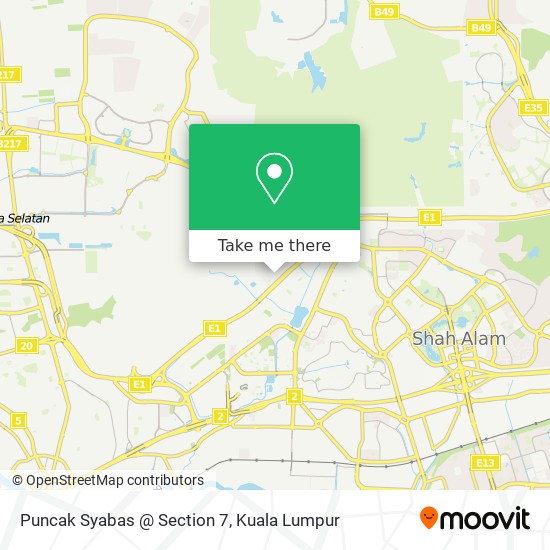 Puncak Syabas @ Section 7 map