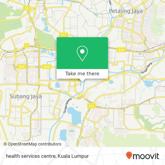 health services centre map