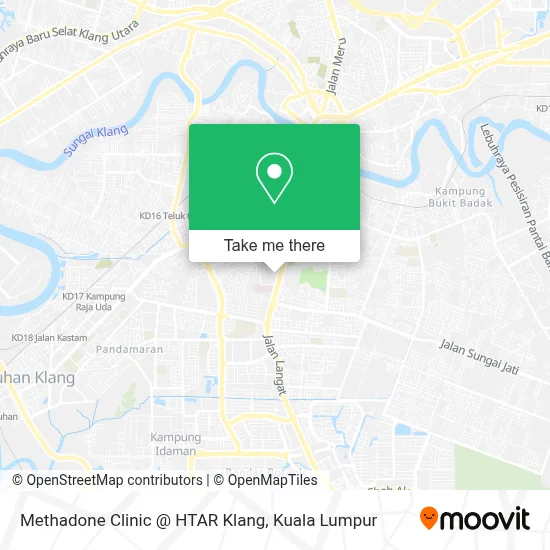 Methadone Clinic @ HTAR Klang map