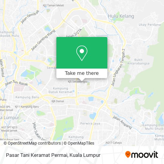 Pasar Tani Keramat Permai map