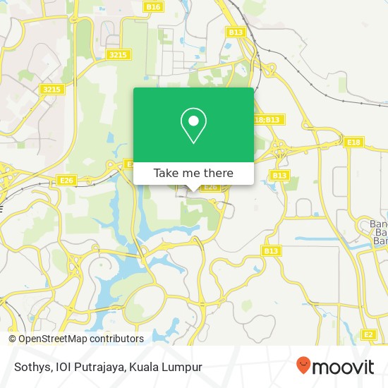 Sothys, IOI Putrajaya map