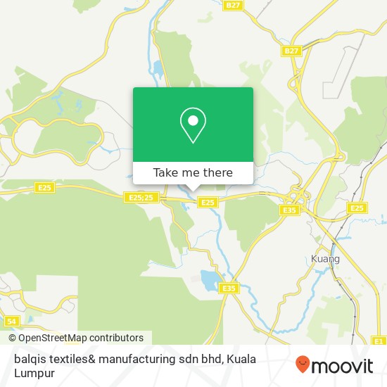 balqis textiles& manufacturing sdn bhd map