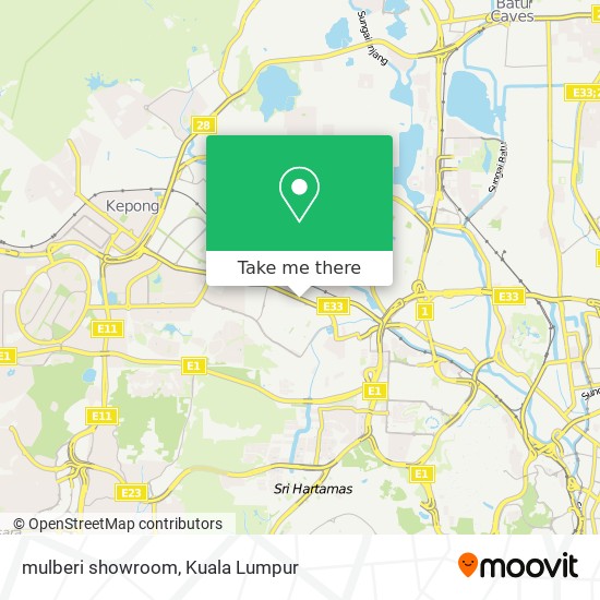 mulberi showroom map