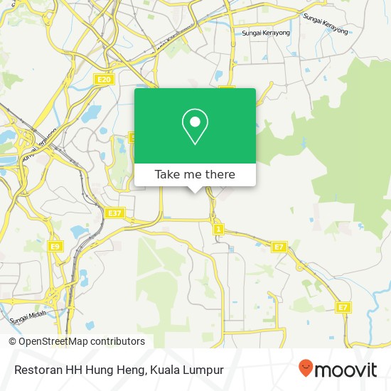 Peta Restoran HH Hung Heng