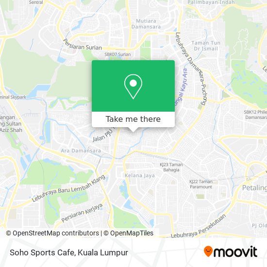 Soho Sports Cafe map