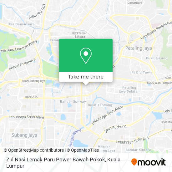 Peta Zul Nasi Lemak Paru Power Bawah Pokok