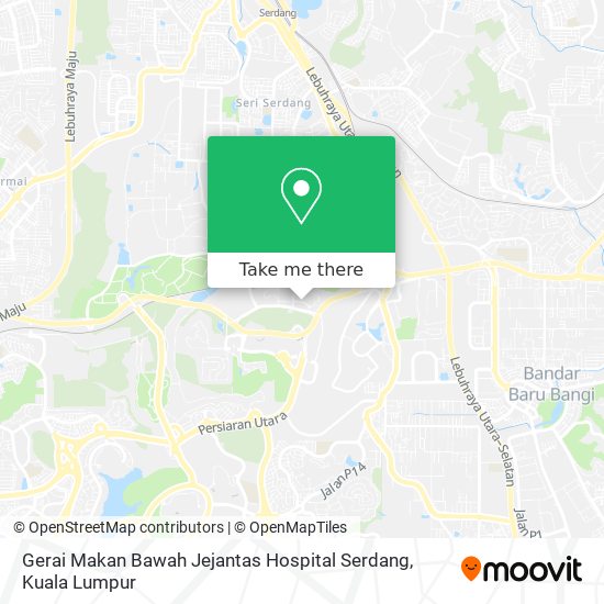 Gerai Makan Bawah Jejantas Hospital Serdang map