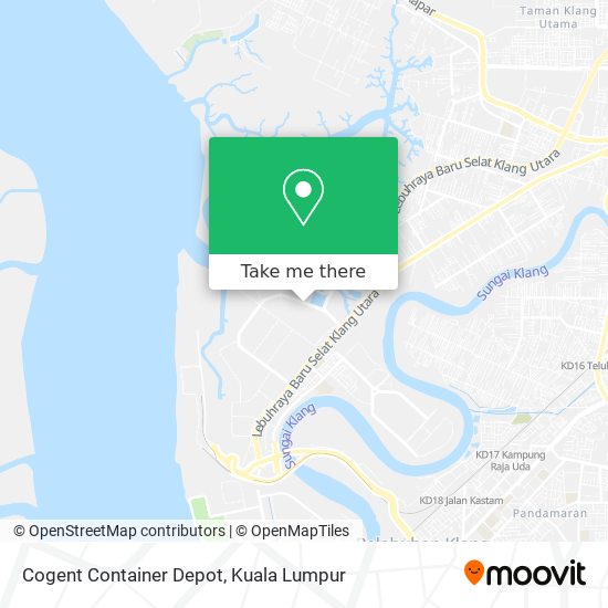 Cogent Container Depot map