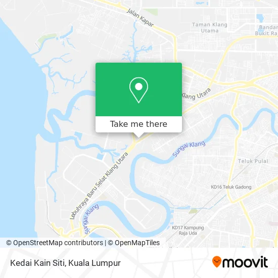 Peta Kedai Kain Siti