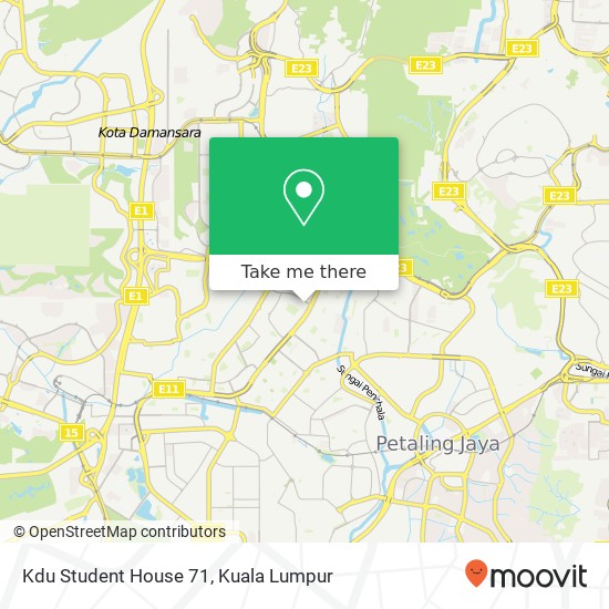 Kdu Student House 71 map