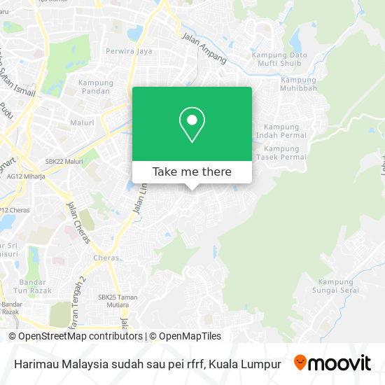 Peta Harimau Malaysia sudah sau pei rfrf