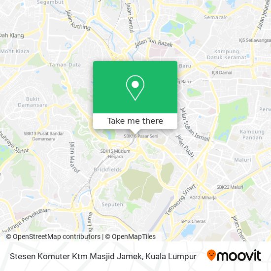 Stesen Komuter Ktm Masjid Jamek map