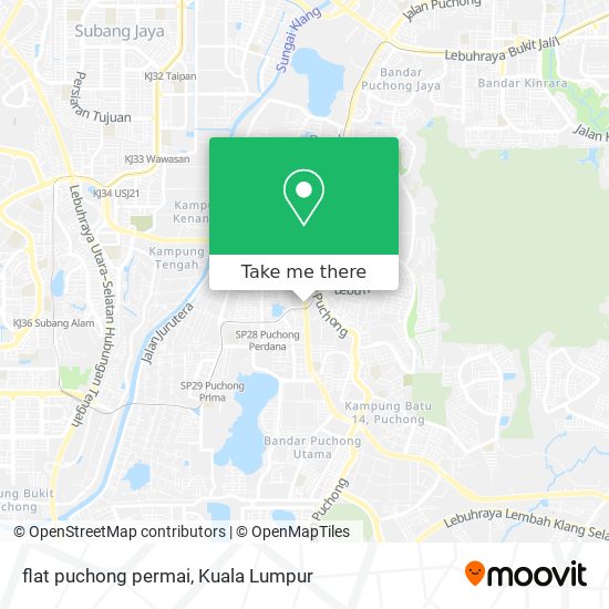 flat puchong permai map