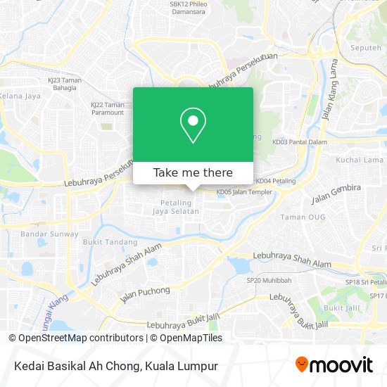 Kedai Basikal Ah Chong map