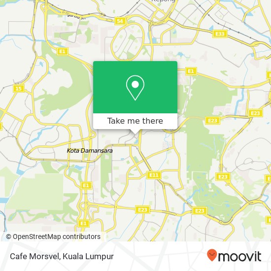 Cafe Morsvel map