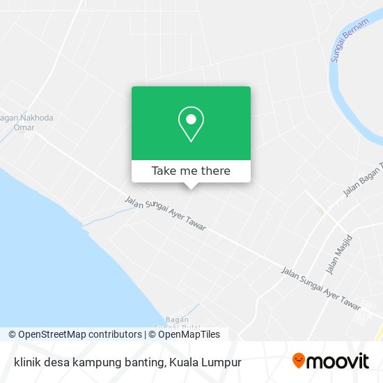 klinik desa kampung banting map