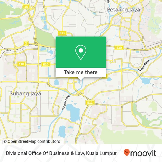 Divisional Office Of Business & Law map