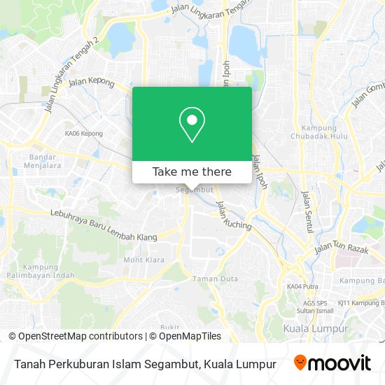 Peta Tanah Perkuburan Islam Segambut