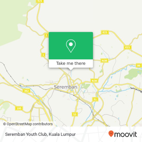 Seremban Youth Club map