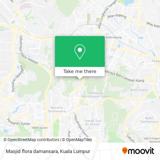Masjid flora damansara map