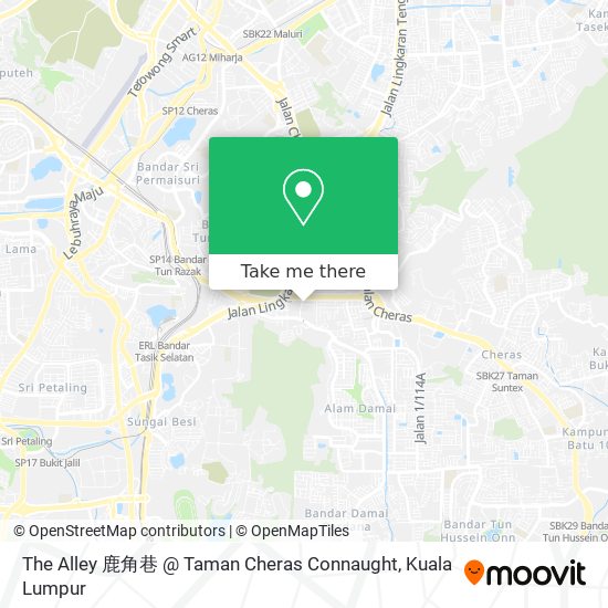 The Alley 鹿角巷 @ Taman Cheras Connaught map
