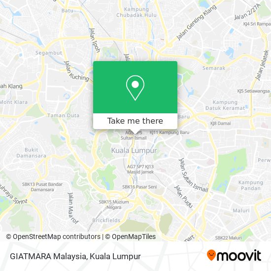 GIATMARA Malaysia map