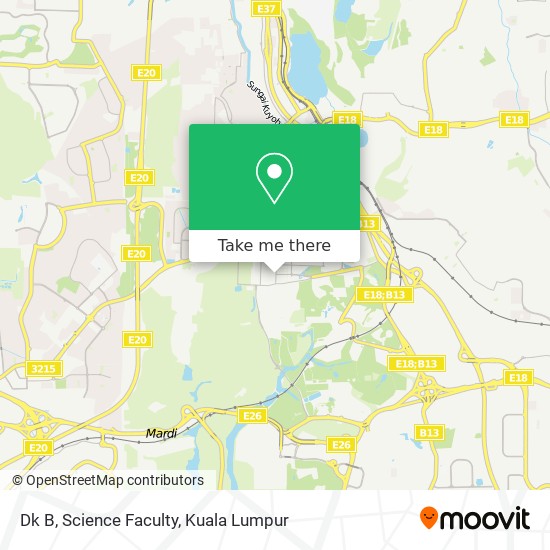 Dk B, Science Faculty map