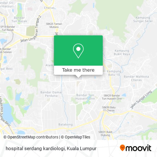 Peta hospital serdang kardiologi