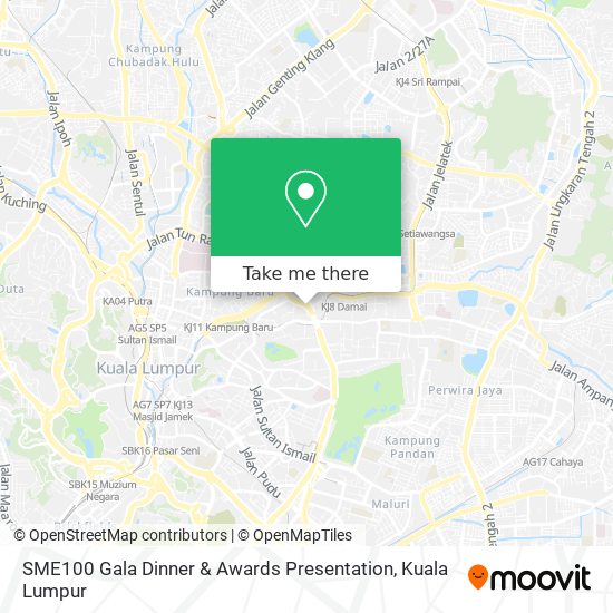 SME100 Gala Dinner & Awards Presentation map