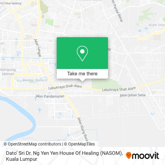 Dato' Sri Dr. Ng Yen Yen House Of Healing (NASOM) map