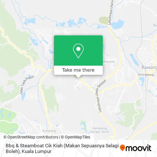 Peta Bbq & Steamboat Cik Kiah (Makan Sepuasnya Selagi Boleh)