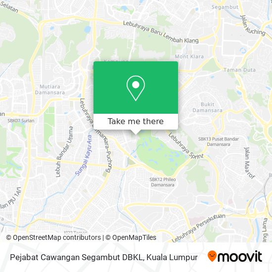 Pejabat Cawangan Segambut DBKL map