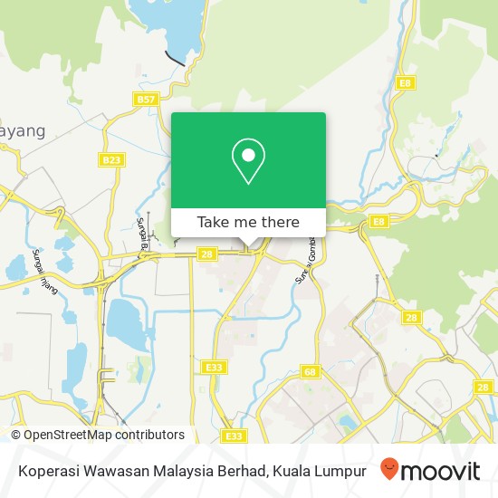 Koperasi Wawasan Malaysia Berhad map