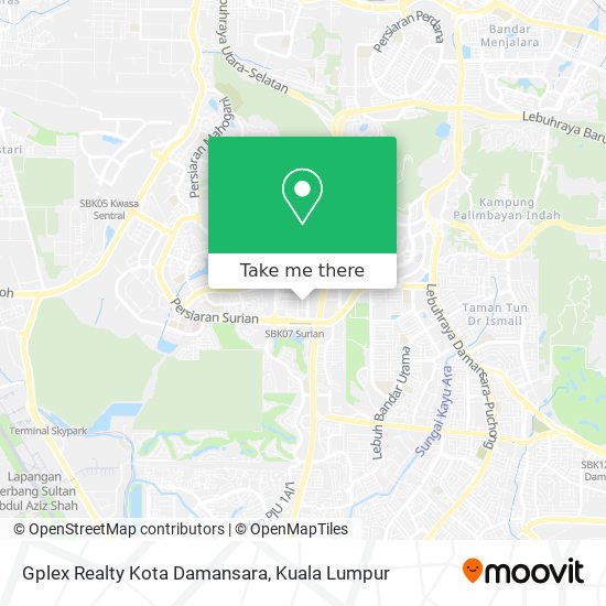 Peta Gplex Realty Kota Damansara