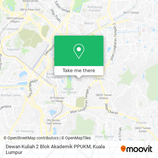 Peta Dewan Kuliah 2 Blok Akademik PPUKM