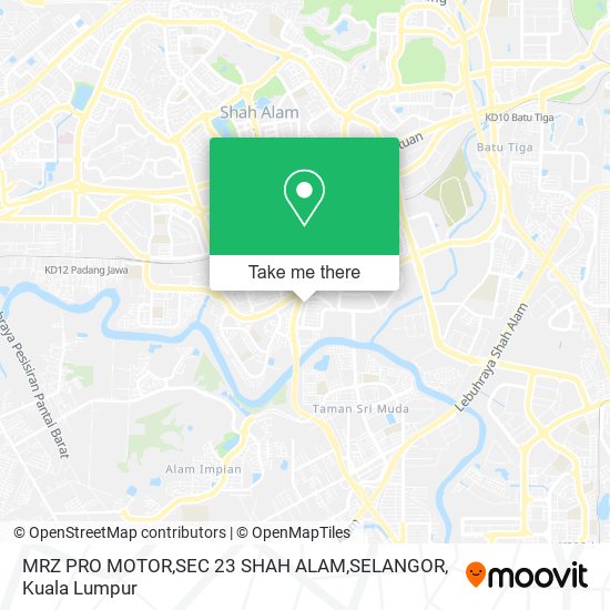 MRZ PRO MOTOR,SEC 23 SHAH ALAM,SELANGOR map