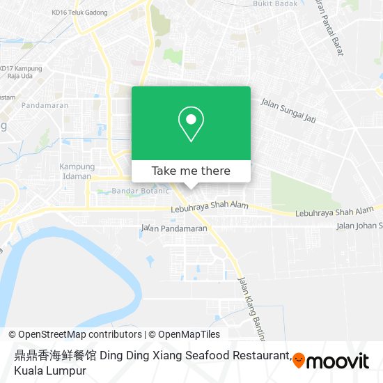 鼎鼎香海鲜餐馆 Ding Ding Xiang Seafood Restaurant map