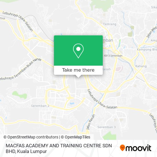 MACFAS ACADEMY AND TRAINING CENTRE SDN BHD map