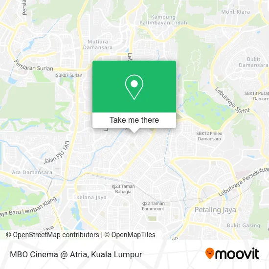 MBO Cinema @ Atria map