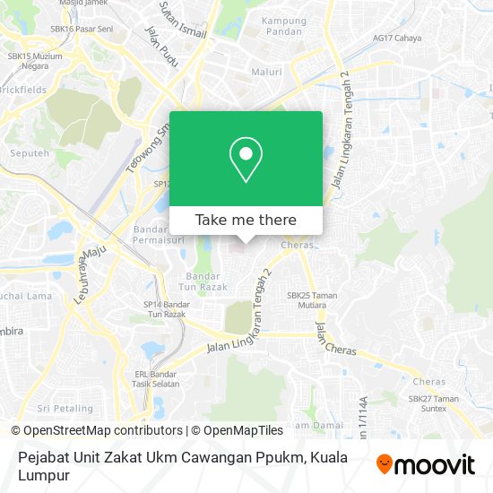 Peta Pejabat Unit Zakat Ukm Cawangan Ppukm