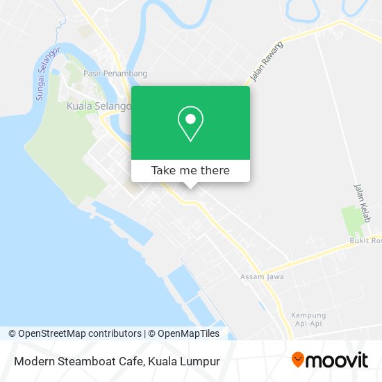 Modern Steamboat Cafe map