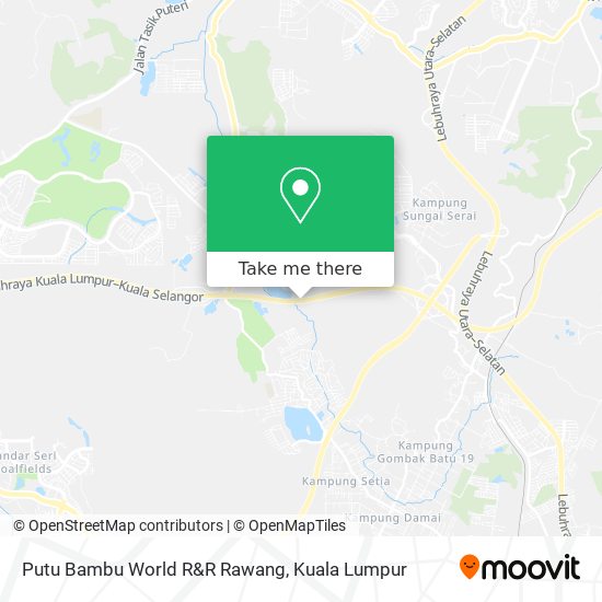 Putu Bambu World R&R Rawang map