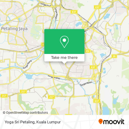 Yoga Sri Petaling map